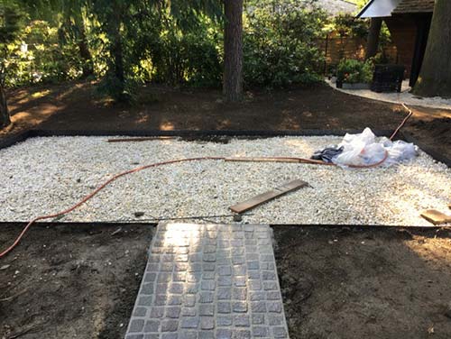 Wegbefestigungsarbeiten Wegbefestigungsarbeiten